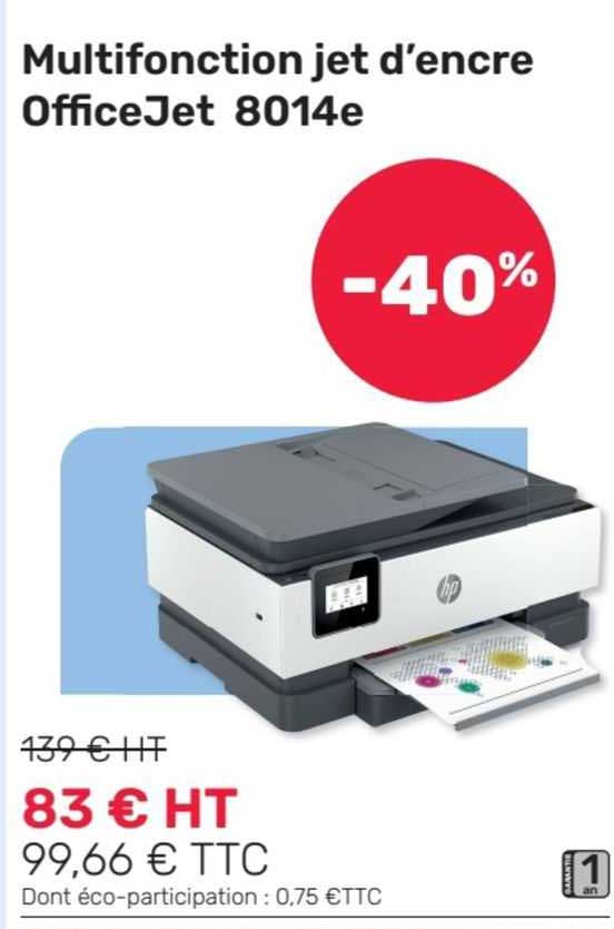 multifonction jet d'encre office jet 8014e