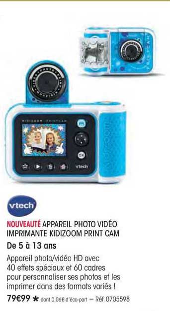 nouveaute appareil photo video imprimante kidizoom prin cam