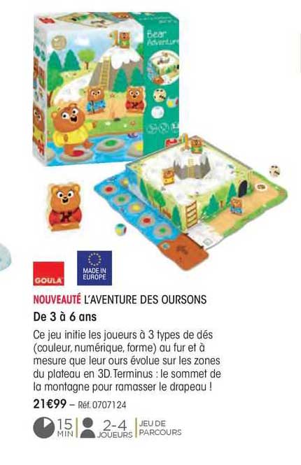 nouveaute l'aventure des oursons