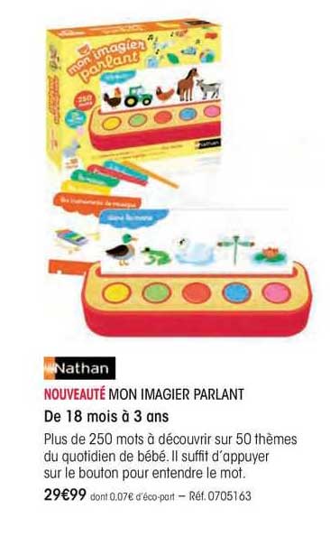 nouveaute mon imagier parlant