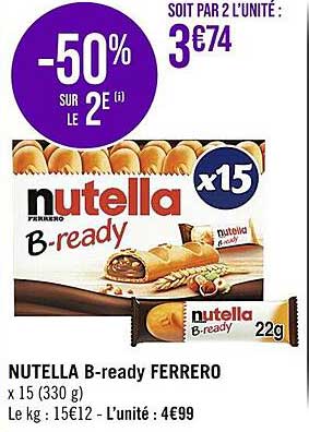 nutella b-ready ferrero