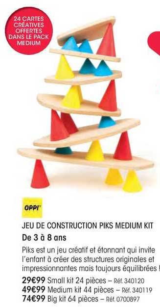 Oppi Jeu De Construction Piks Medium Kit