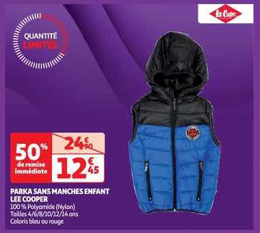 parka sans manches enfant lee cooper