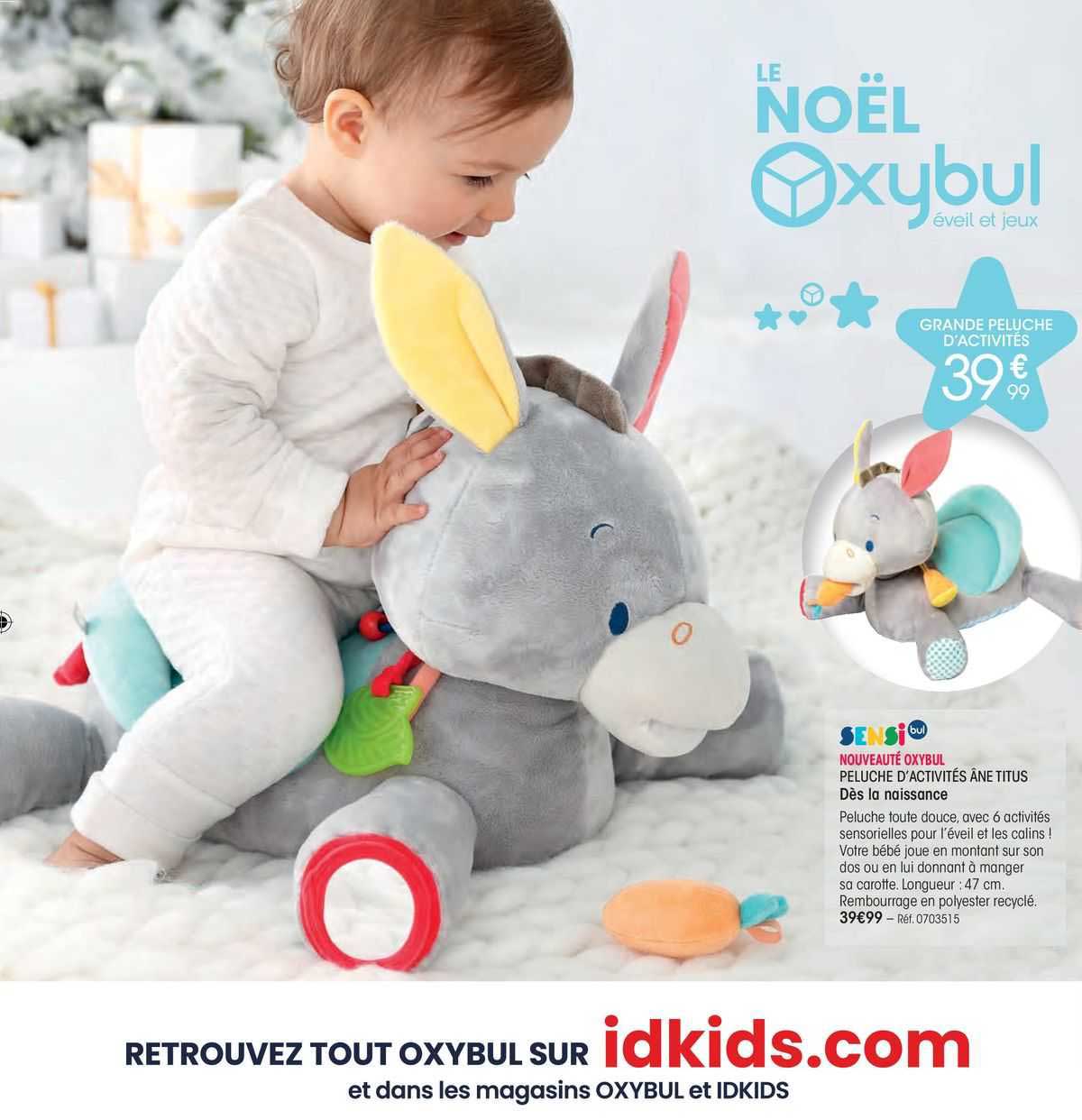 peluche d'activités âne titus sensi bul
