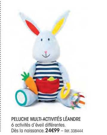 peluche multi-activités léandre