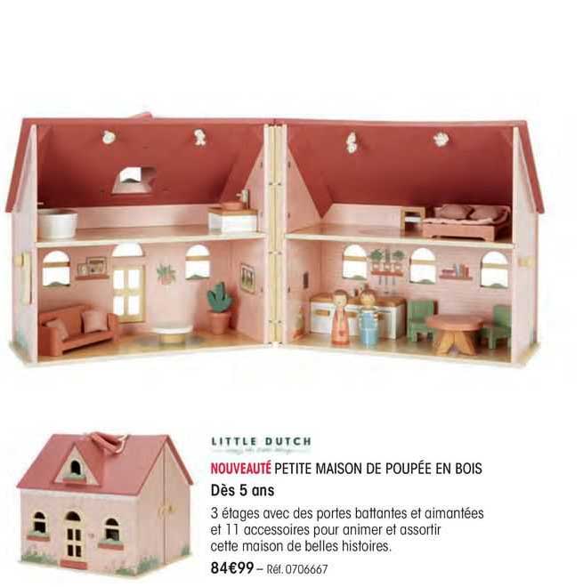 petite maison de poupée en bois little dutch