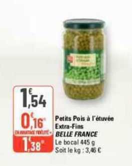 petits pois à l'étuvée extra-fins belle france