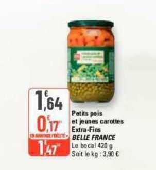 petits pois et jeunes carottes extra-fins belle france