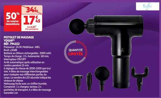 pistolet de massage yoghi