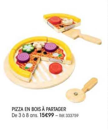 pizza en bois à partager