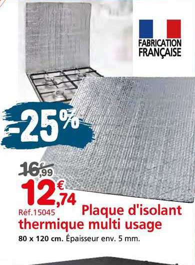 plaque d'isolant thermique multi usage