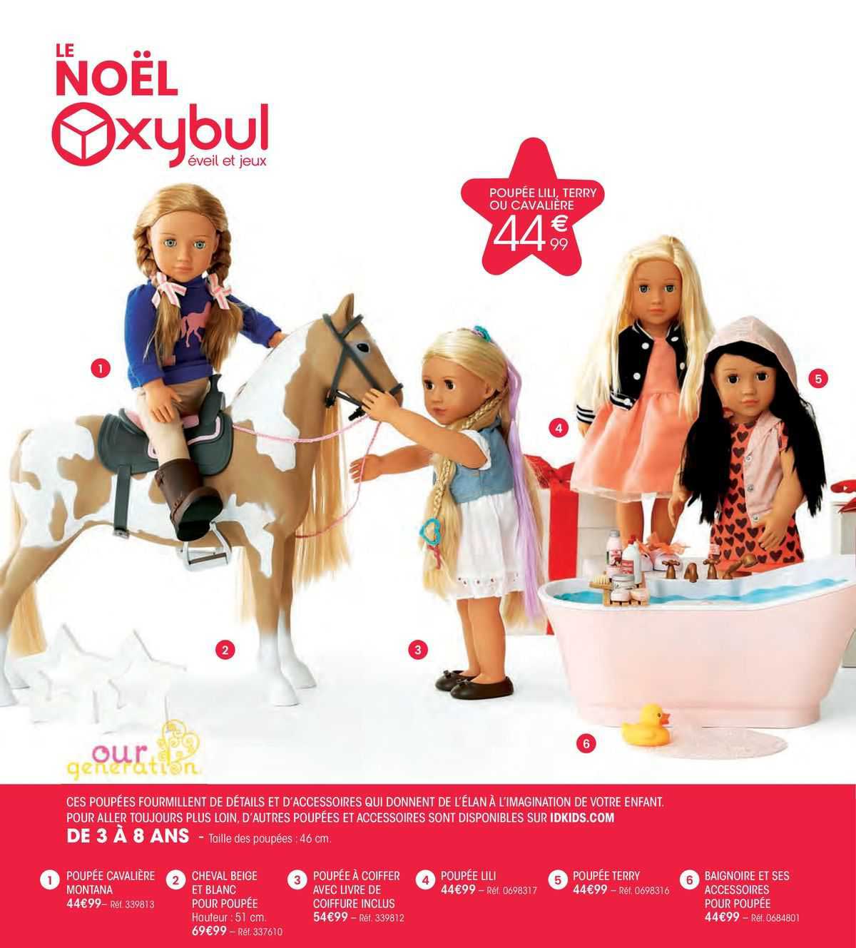 poupée cavalière montana, cheval beige et blanc pour poupée, poupée à coiffer avec livre de coiffure inclus, poupée lili, poupée terry baignoire et ses accessoires pour poupée