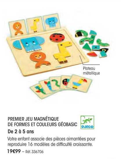 Premier Jeu Magnetique De Formes Et Couleurs Geobasic