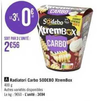 radiatori carbo sodebo xtrem box
