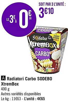 radiatori carbo sodebo xtrem box