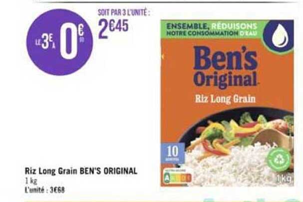 Riz Long Grain Ben's Original