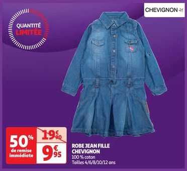 robe jean fille chevignon