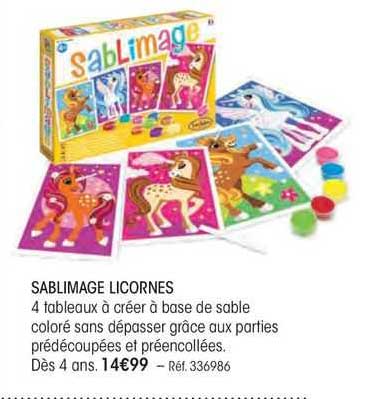 sablimage licornes