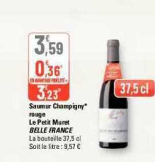 saumur champigny rouge le petit muret belle france