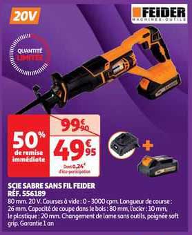 Scie Sabre Sans Fil Feider