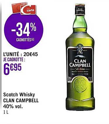 scotch whisky clan campbell 40% vol.