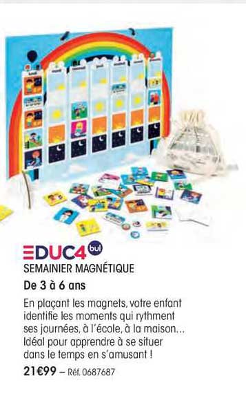 semainier magnétique educ4