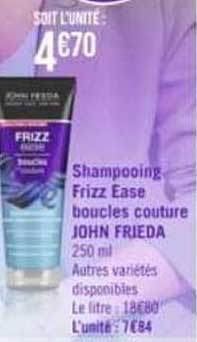 shampooing frizz ease boucle couture john frieda