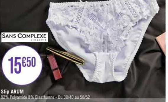 slip arum sans complexe