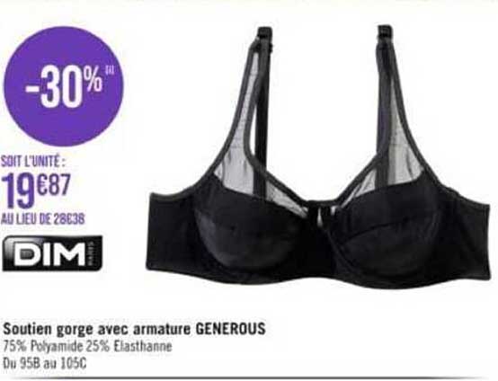 soutien gorge avec armature generous dim