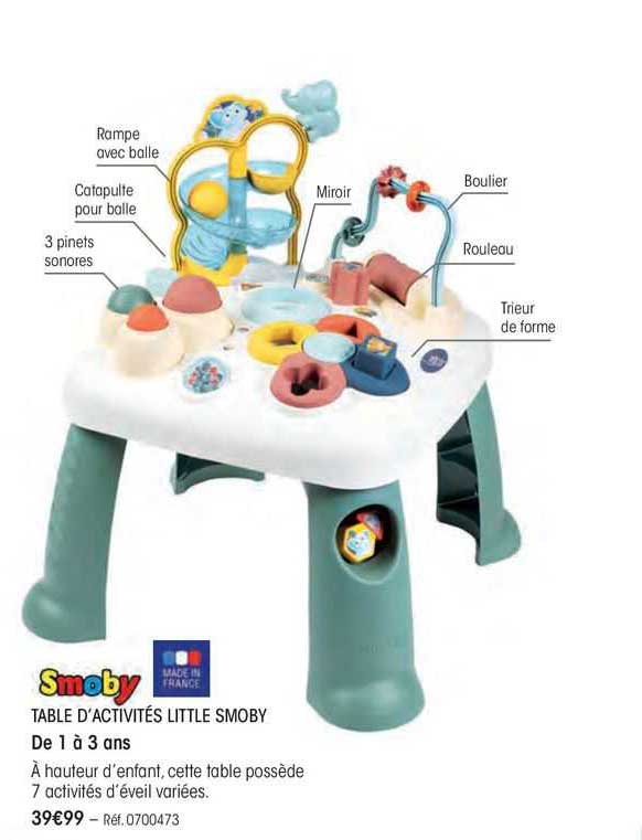 table d'activités little smoby