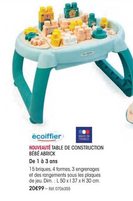 table de construction bébé abrick