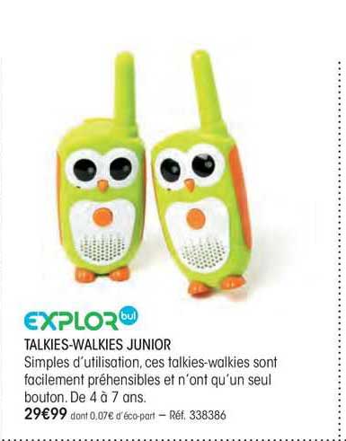 talkies-walkies junior explor bul