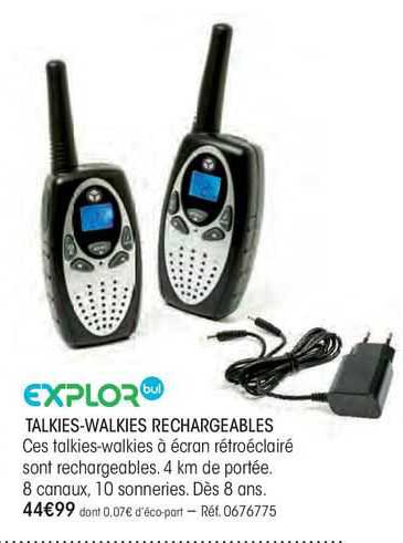 talkies-walkies rechargeables explor bul