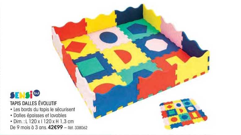 tapis dalles évolutif sensi bul