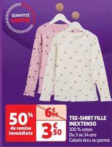 tee-shirt fille inextenso