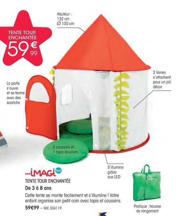 tente tour enchantée imagi bull