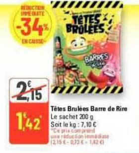 têtes brulées barre de rire