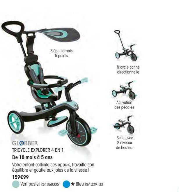 tricycle explorer 4 en 1 globber