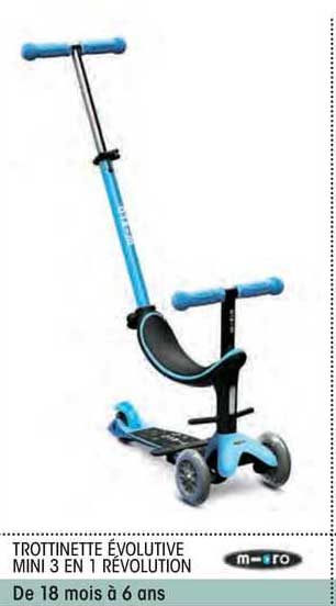 trottinette évolutive mini 3 in 1 révolution