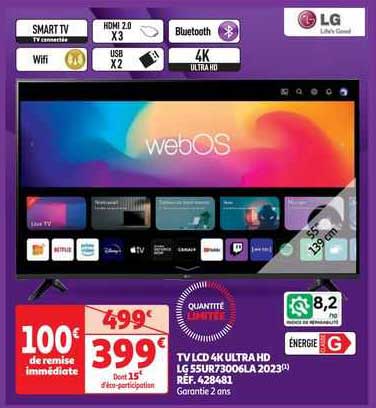 Tv Lcd 4k Ultra Hd 55" 139 Cm Lg