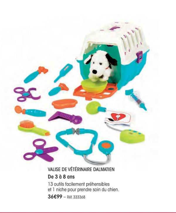 valise de vétérinaire dalmatien