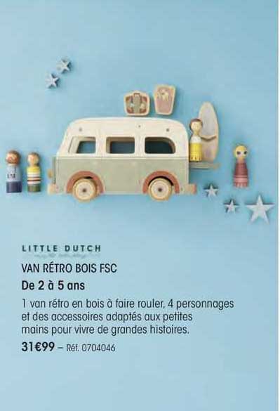 van rétro bois fsc little dutch