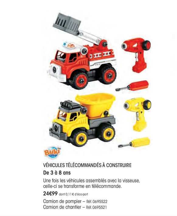 vehicules telecommandes a construire