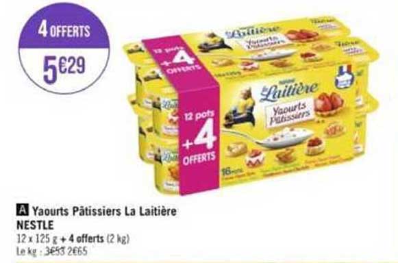 yaourts pâtissiers la laitière nestlé