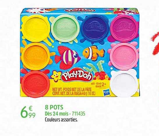 8 pots play doh