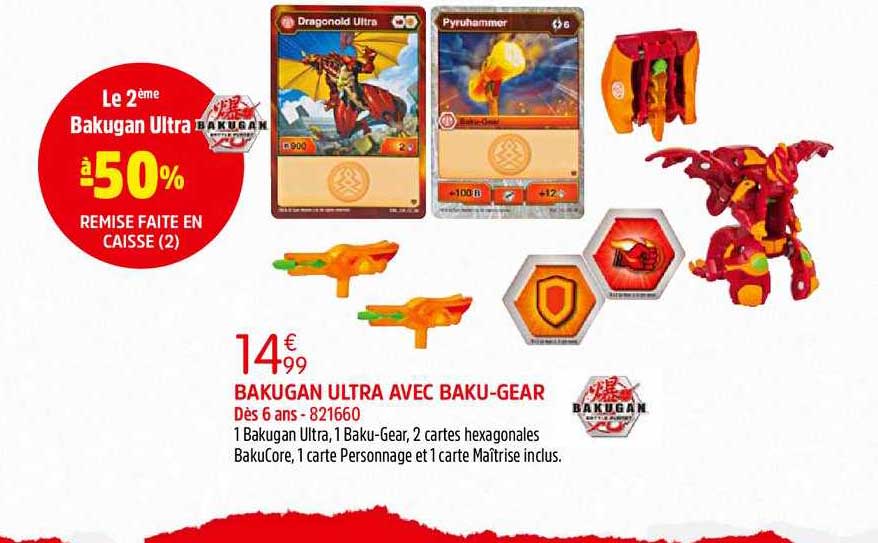 bakugan ultra avec baku gear le 2ème à -50% remise faite en caisse