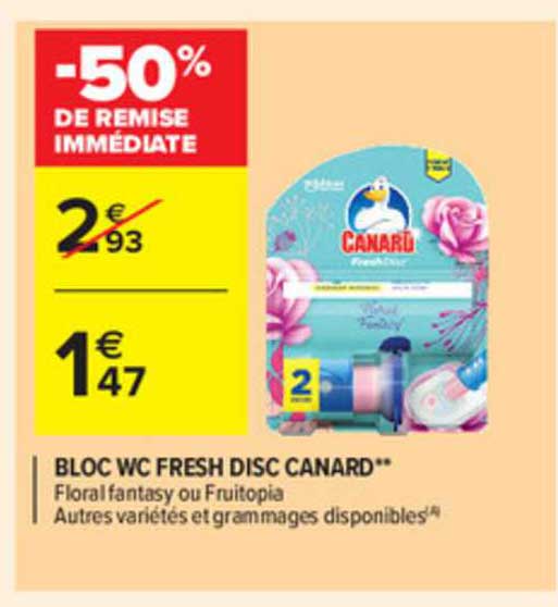 bloc wc fresh disc canard