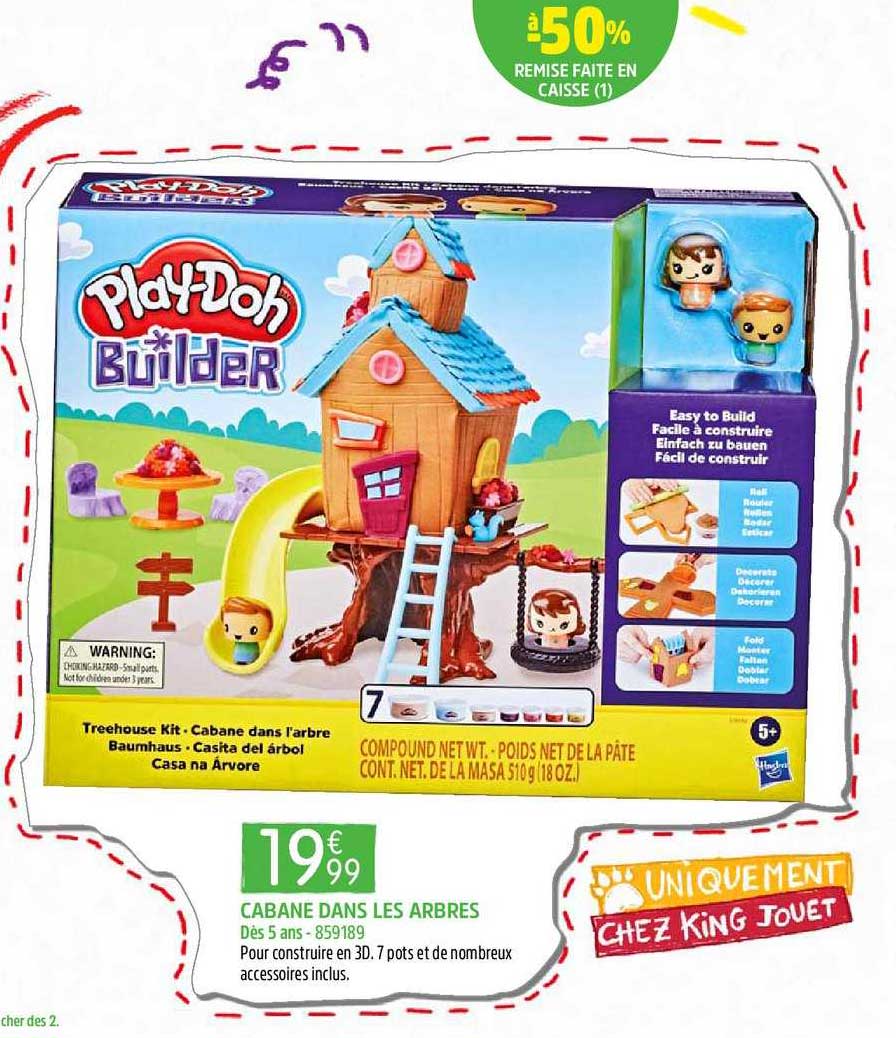 cabane dans les arbres play doh