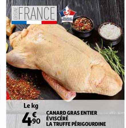 canard gras entier éviscéré la truffe périgourdine