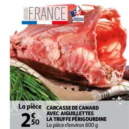 carcasse de canard avec aiguillettes  la truffe périgourdine